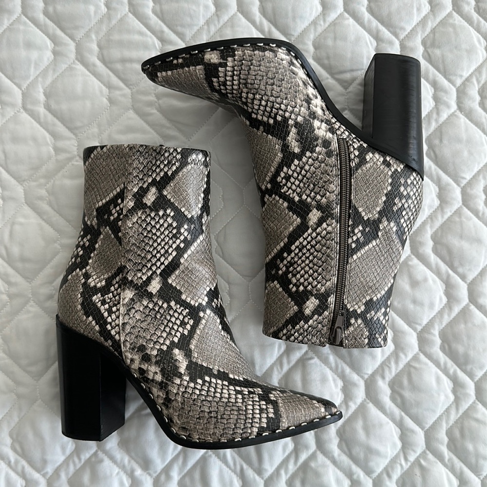 Aldo Snakeskin Booties